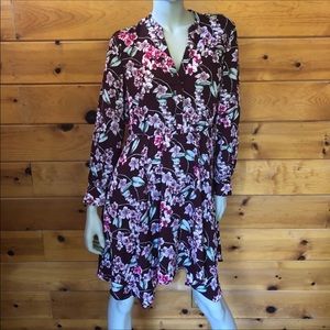 🎄HoLiDaY DRESS/SKIRT SALE🎄 Bar III NWT Burgundy & Pink Floral Dress